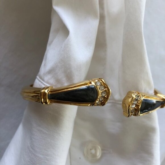 KENNETH JAY LANE for Avon Duchess Collection Panther Enamel Crystal Gold… - Picture 10 of 15